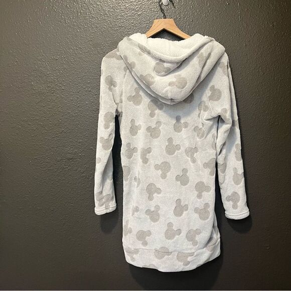 Disney Womens Mickey Mouse Fleece Lounge Hoodie Grey Small - Picture 5 of 14